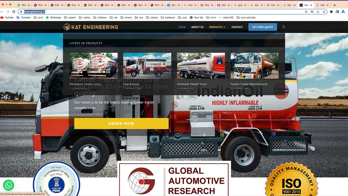 automotive website developer in kerala